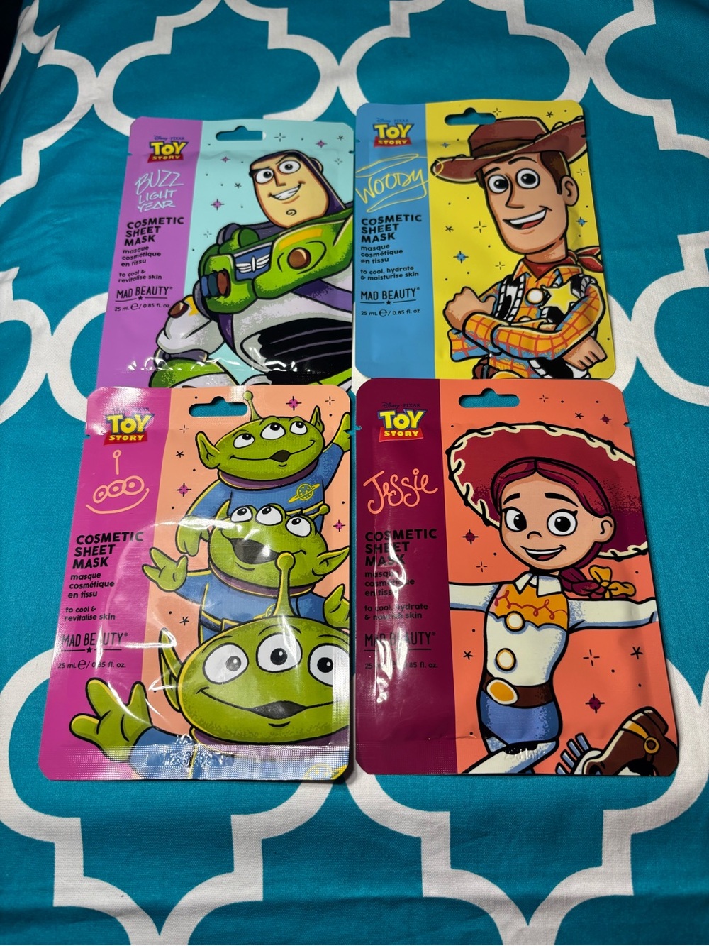 4 New Toy Story Cosmetic Sheet Masks by Mad Beauty
